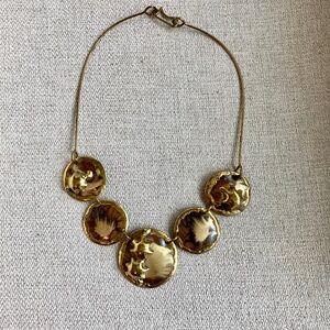 Brass Disk Necklace